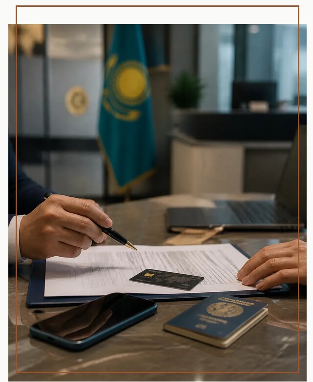 Открытие счета и банковской карты в Казахстане в Рассказове